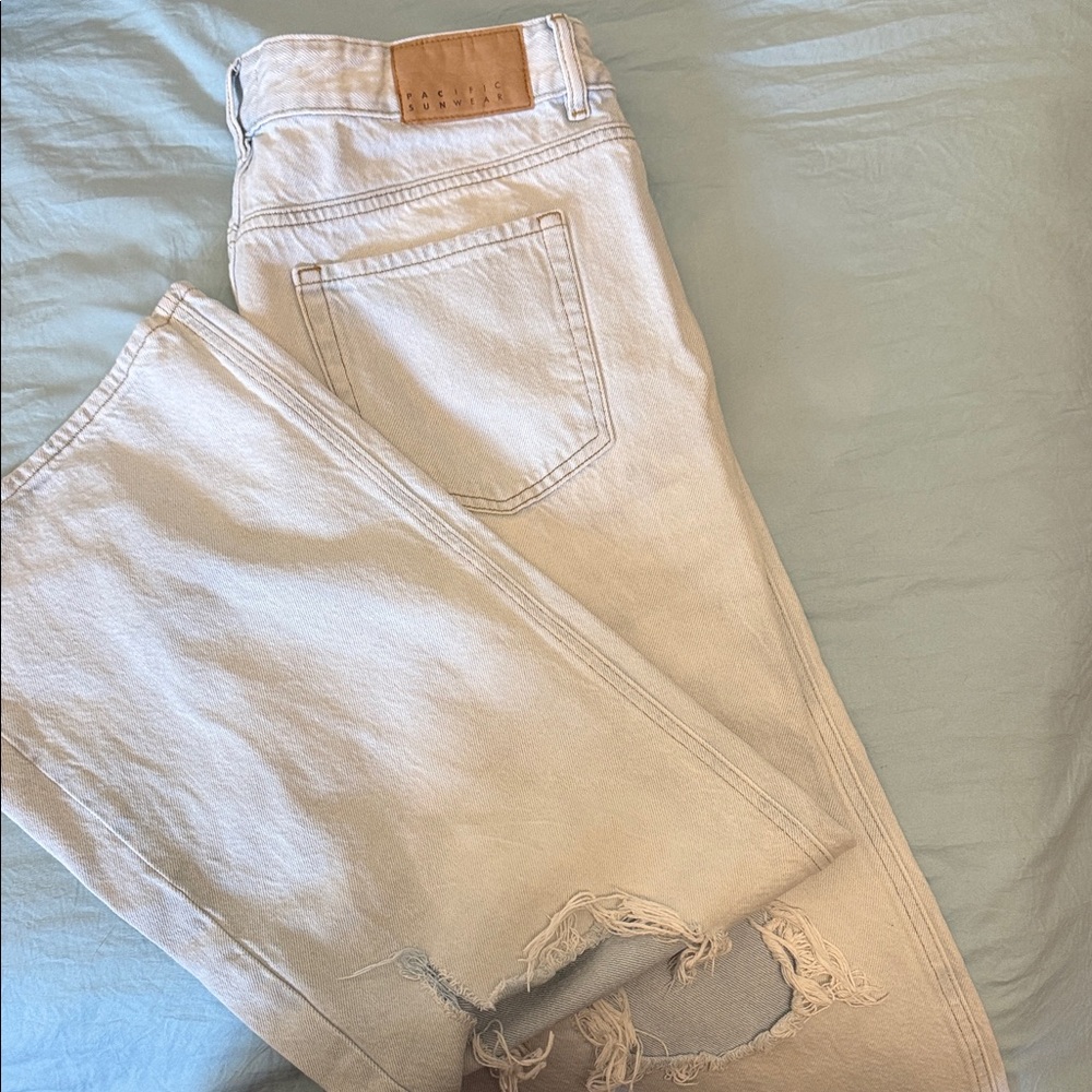 PacSun Light Beige Straight Leg Jeans